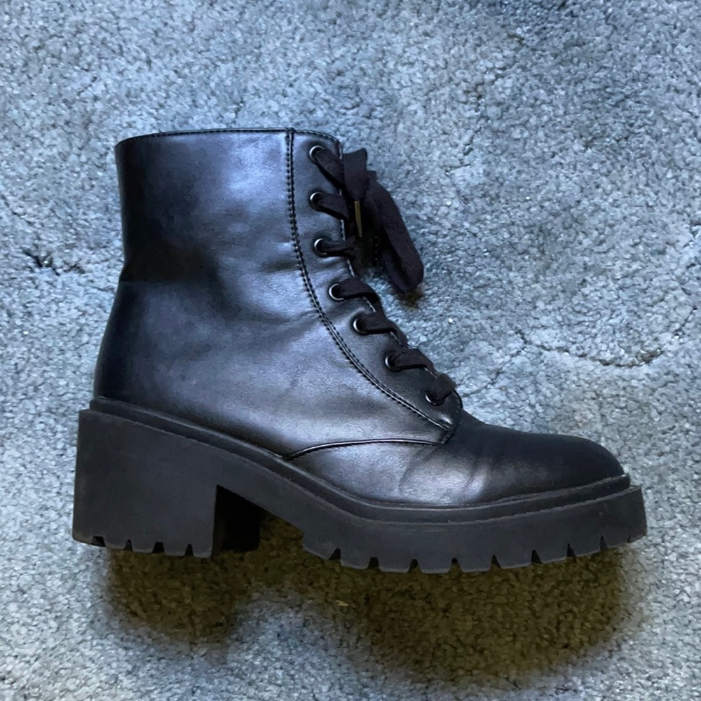 Black Combat boots
